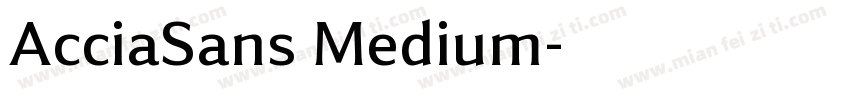 AcciaSans Medium字体转换